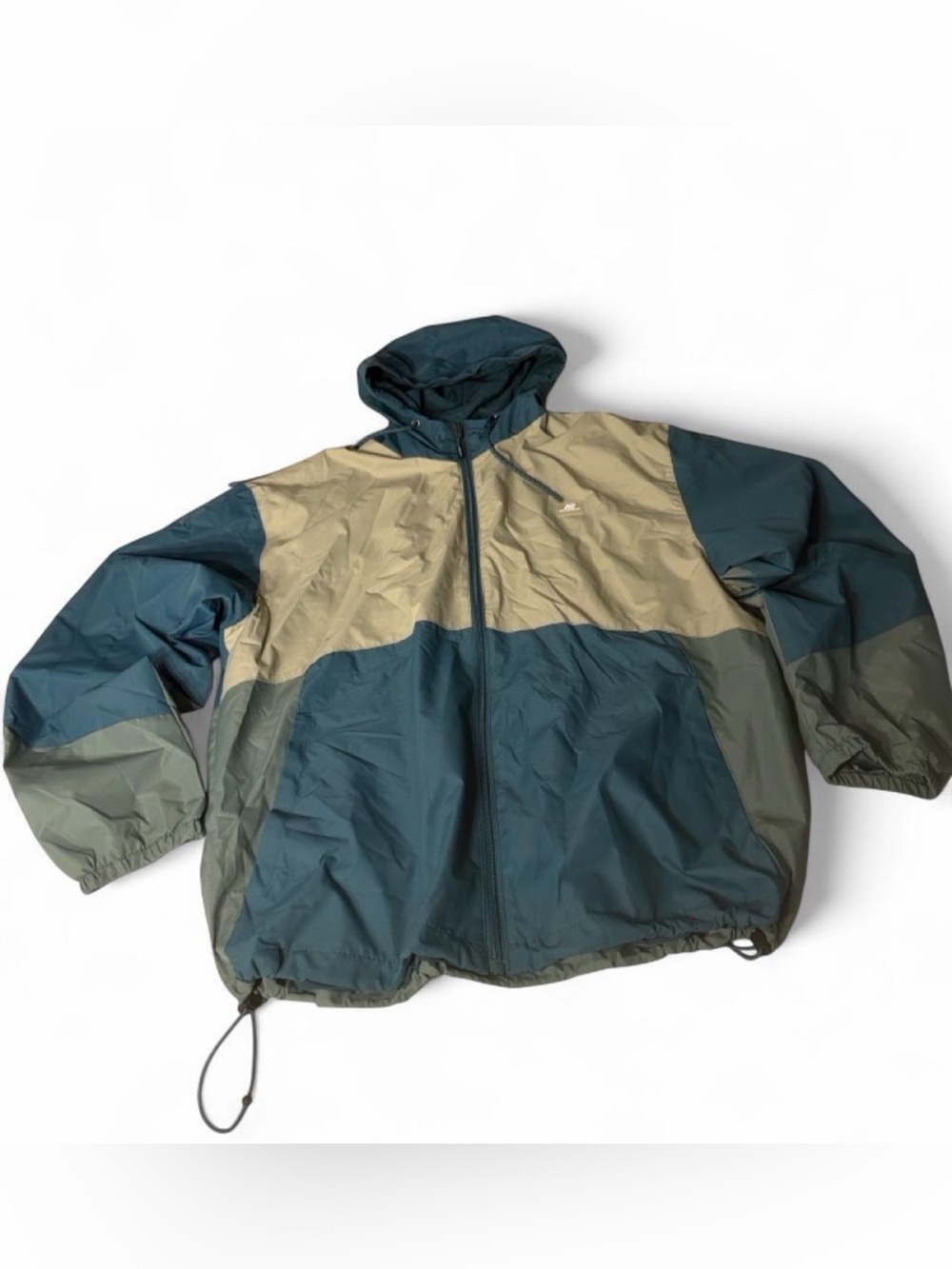 New Balance Men's Colorblock Windbreaker - Teal & Khaki